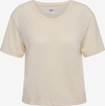 T-shirt Hummel en beige : devant