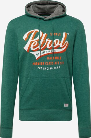 Petrol Industries Sweatshirt in Green: front