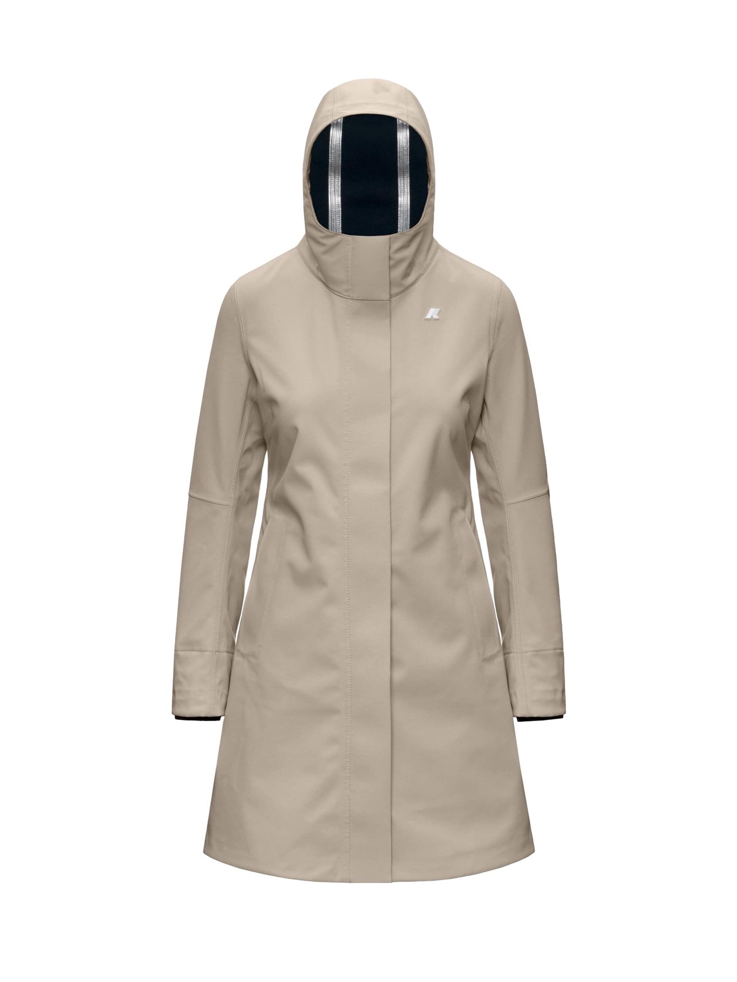 K-Way Winterjacke 'K-WAY STEPHY BONDED GIUBBINO'‌‌‌‌‌‌‌‌ in Beige: Vorderseite