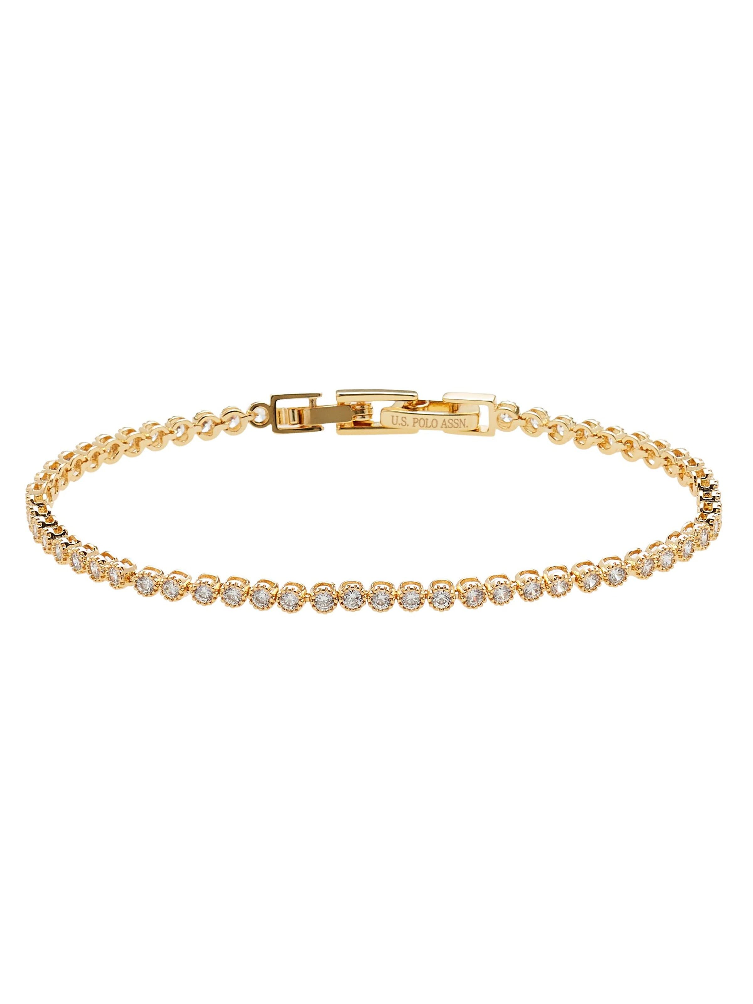 U.S. POLO ASSN. Armband 'Cassidy'‌‌‌‌ in 17,5 cm in gold, Produktansicht