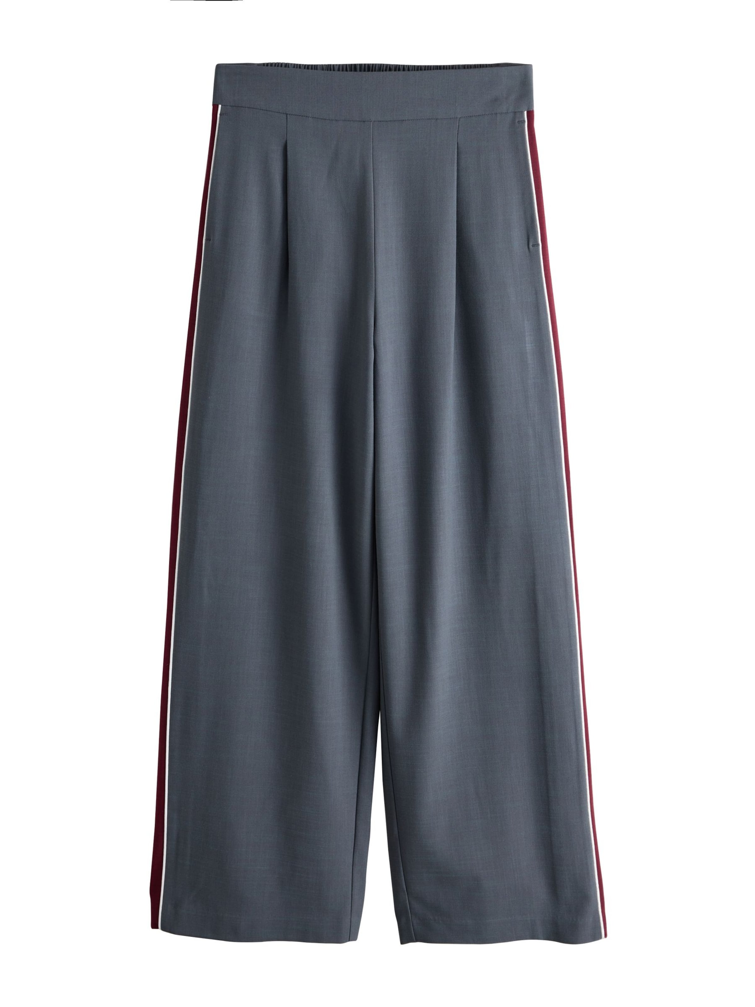 Next Pleat-front trousers 'N. Premium' in 36/Short in Grey / Wine red / White, Item view
