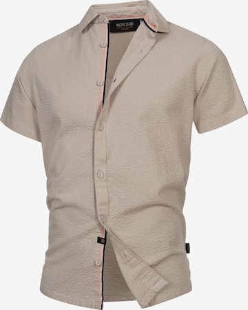 Chemise 'Maribo' INDICODE JEANS en beige : devant