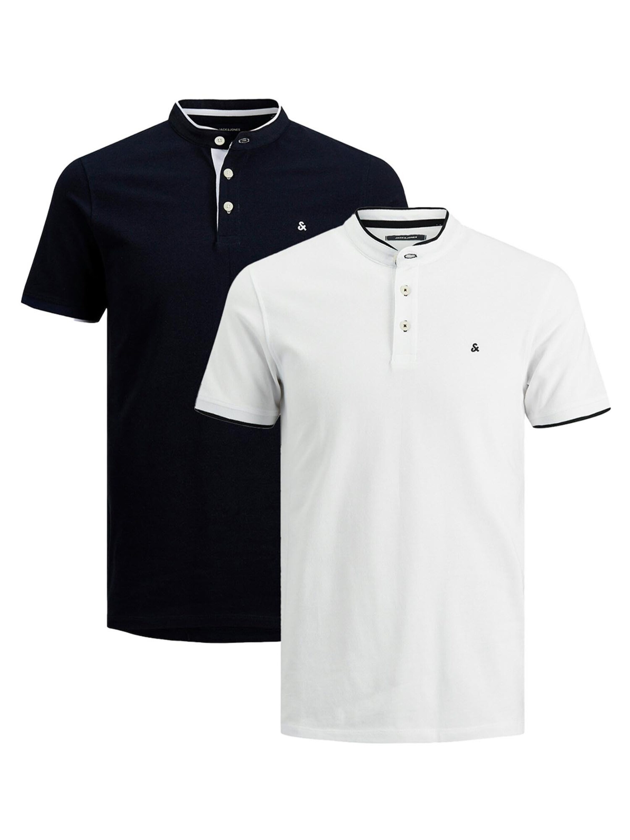 JACK & JONES Shirt 'Paulos Mao' in Blauw: voorkant