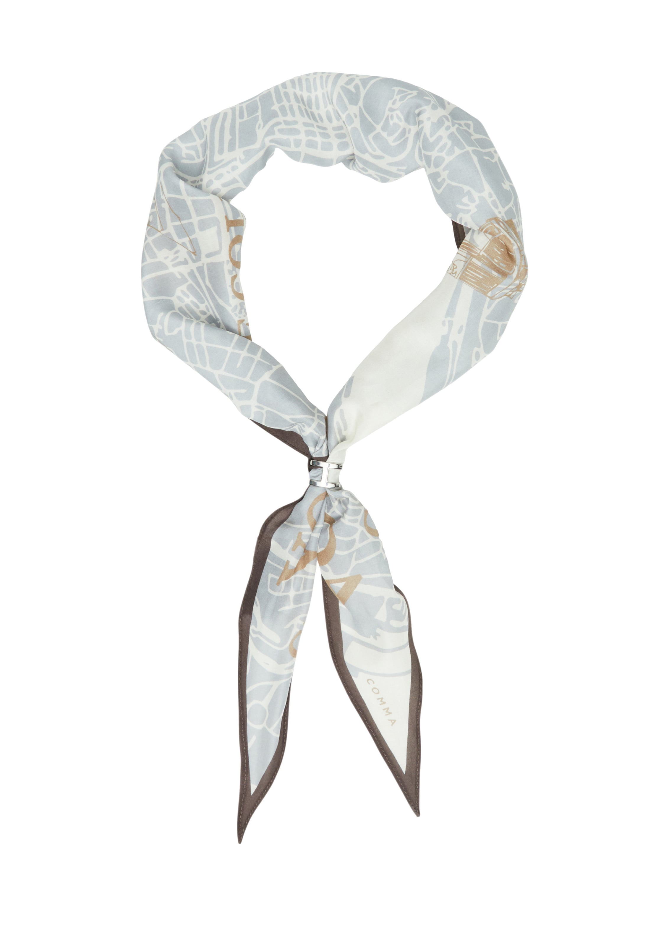 Foulard COMMA en bleu : devant