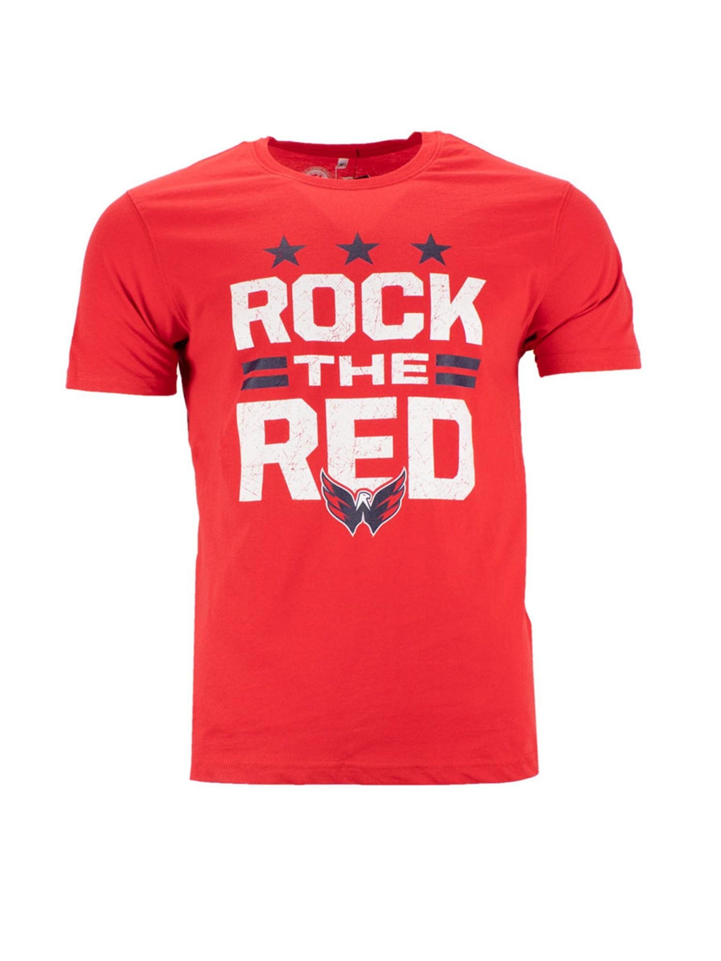 Fanatics Shirt 'Iconic Hometown Graphic Washington Capitals Rock The Red' in Red: front