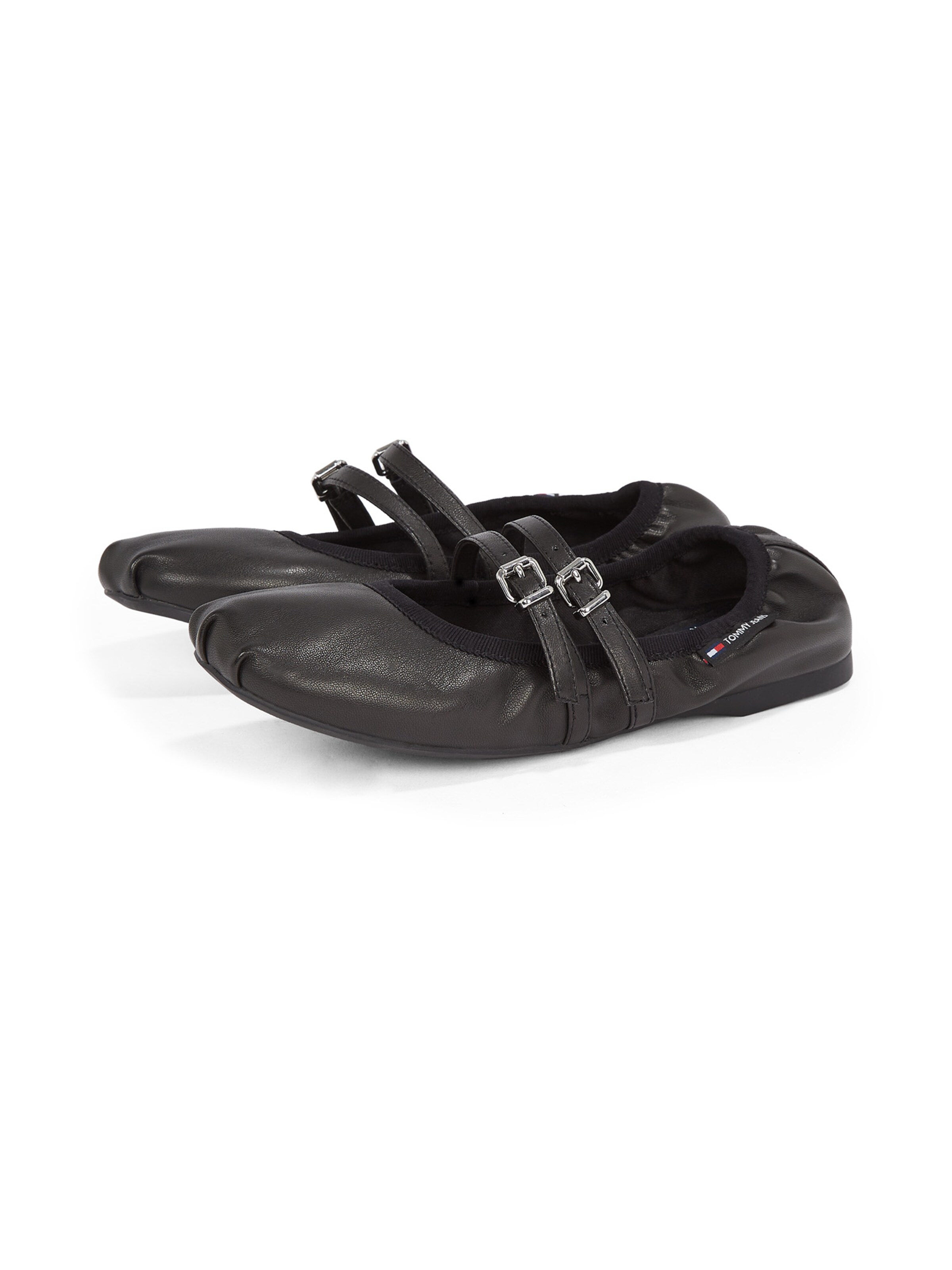 Tommy Jeans Ballerinasko med rem i sort