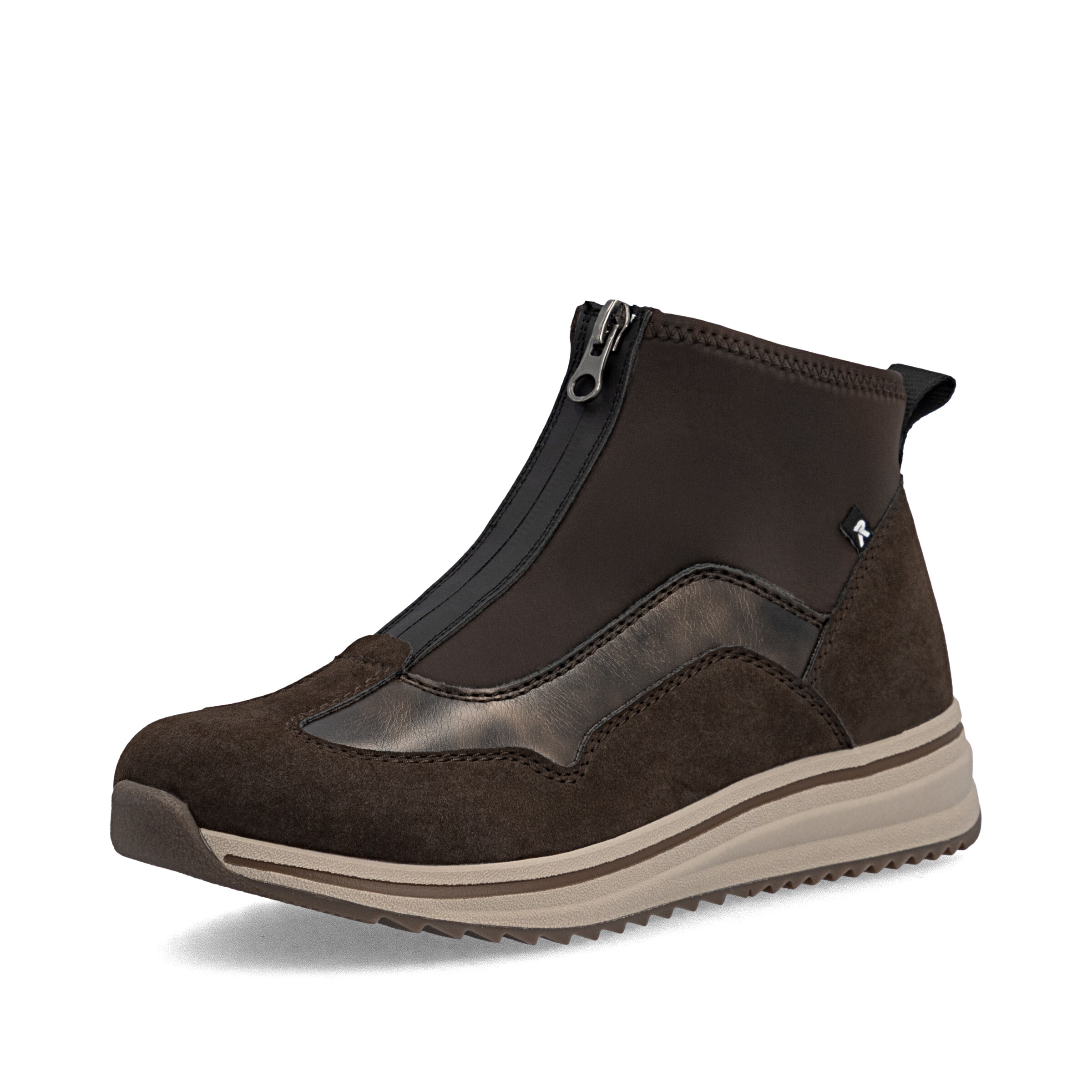 Bottines Rieker en marron : devant