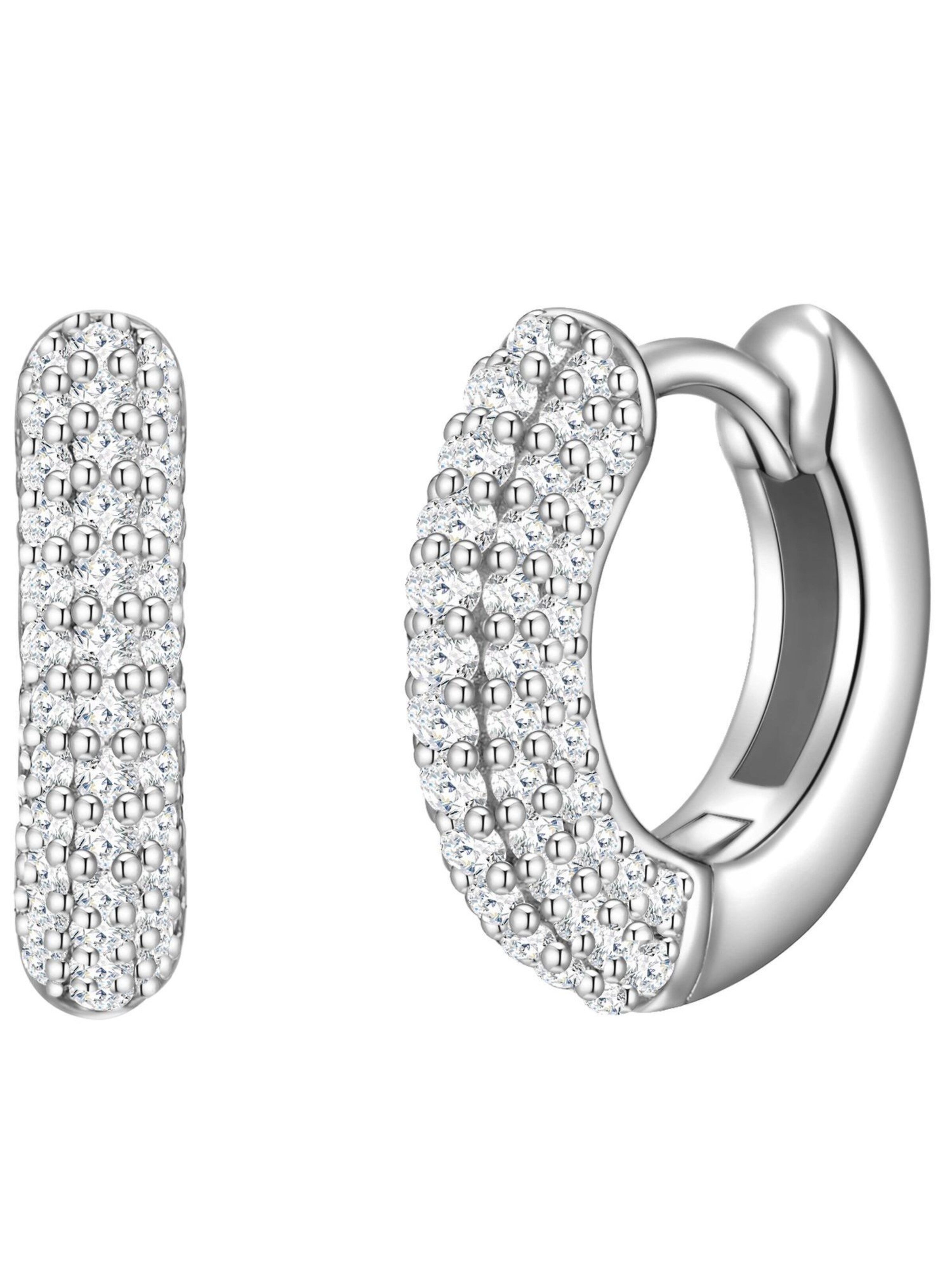 Glanzstücke München Σκουλαρίκια σε ασημί: μπροστά