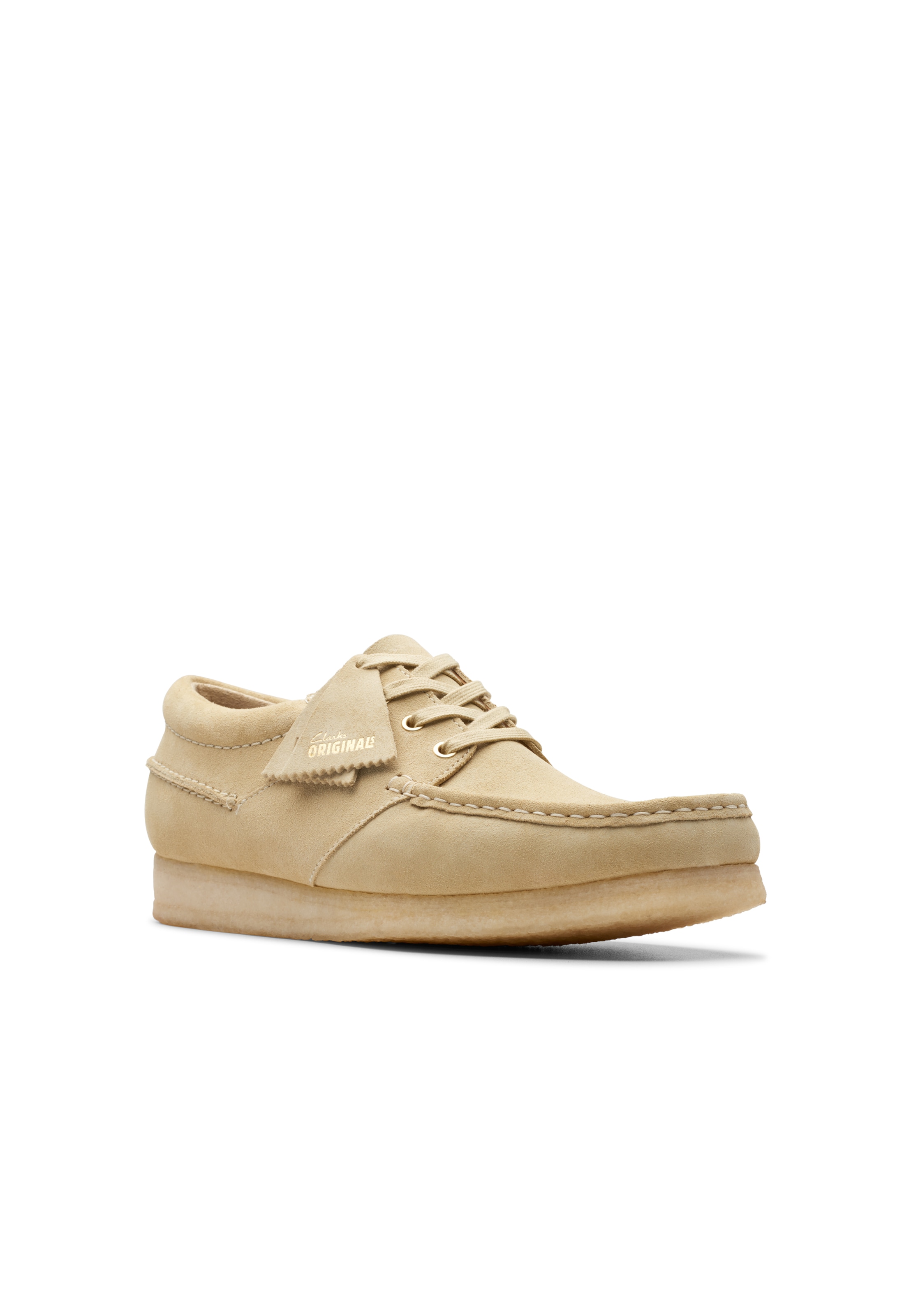 CLARKS Schnürschuhe 'Wallabee' in Beige
