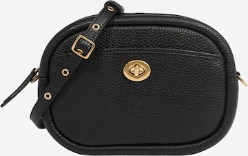 COACH - Mala de ombro em preto: frente