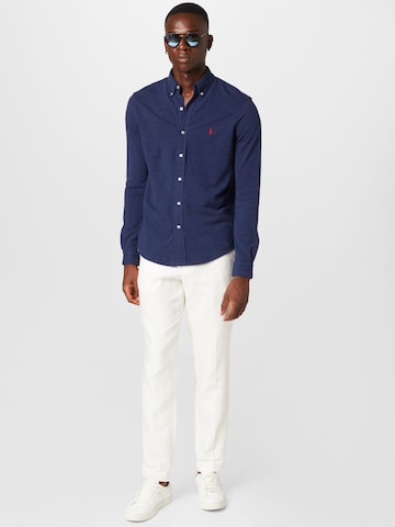 Slim fit Camicia di Polo Ralph Lauren in blu