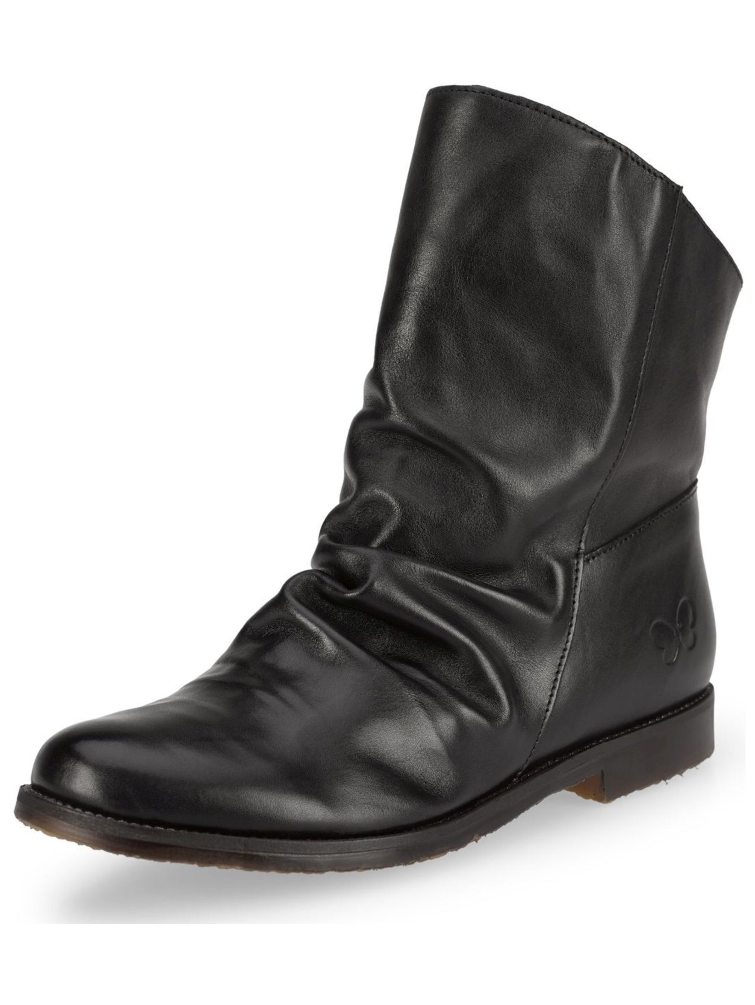 Felmini Wide Fit Stiefelette in Schwarz: Vorderseite