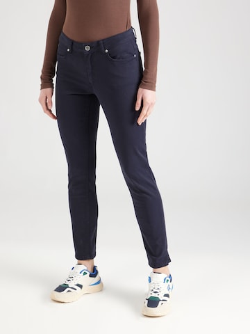 MORE & MORE Slimfit Jeans i blå: forside