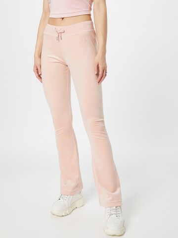 Juicy Couture Black Label Flared Hose 'LAYLA' in Pink: predná strana