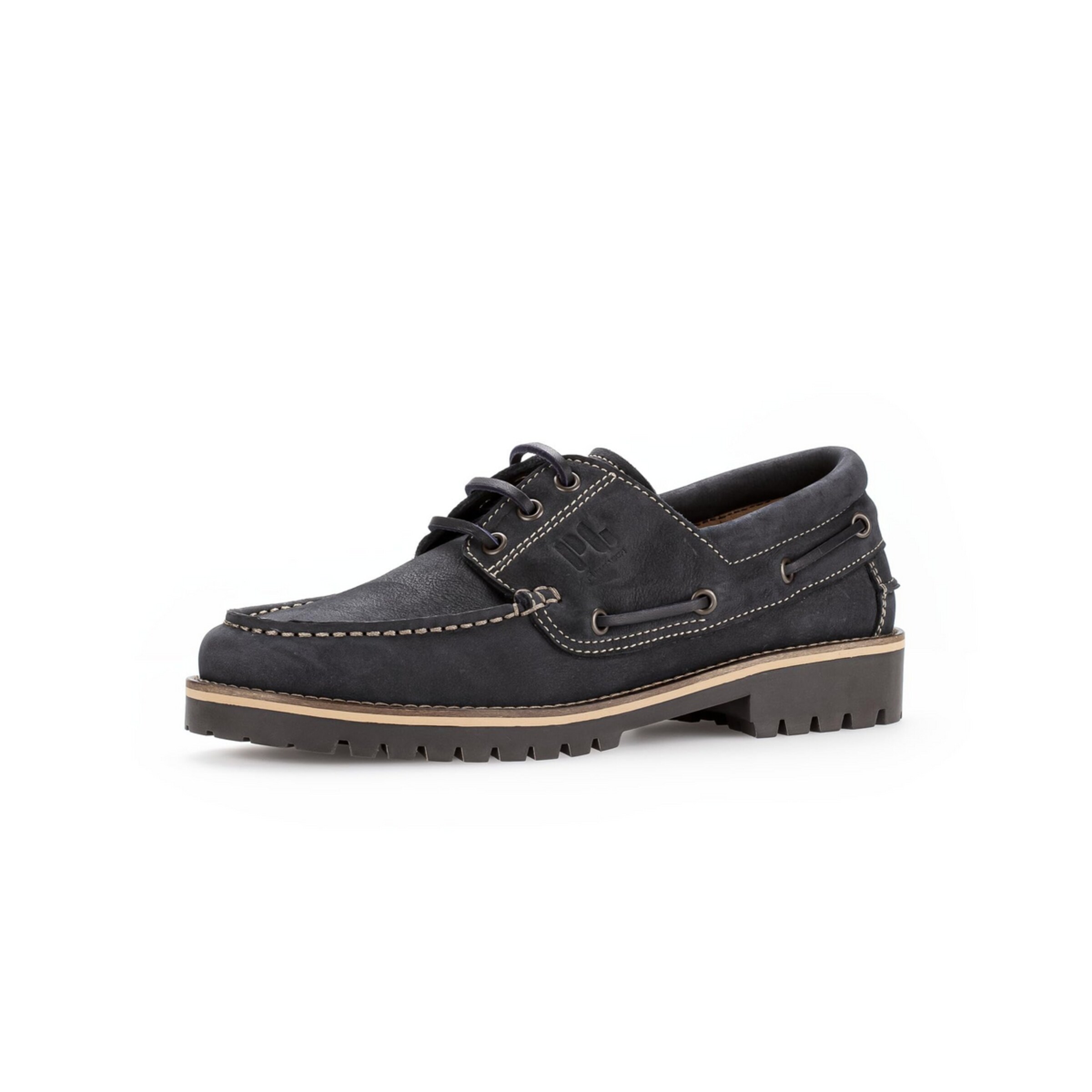 Pius Gabor Moccasin in Blue: front