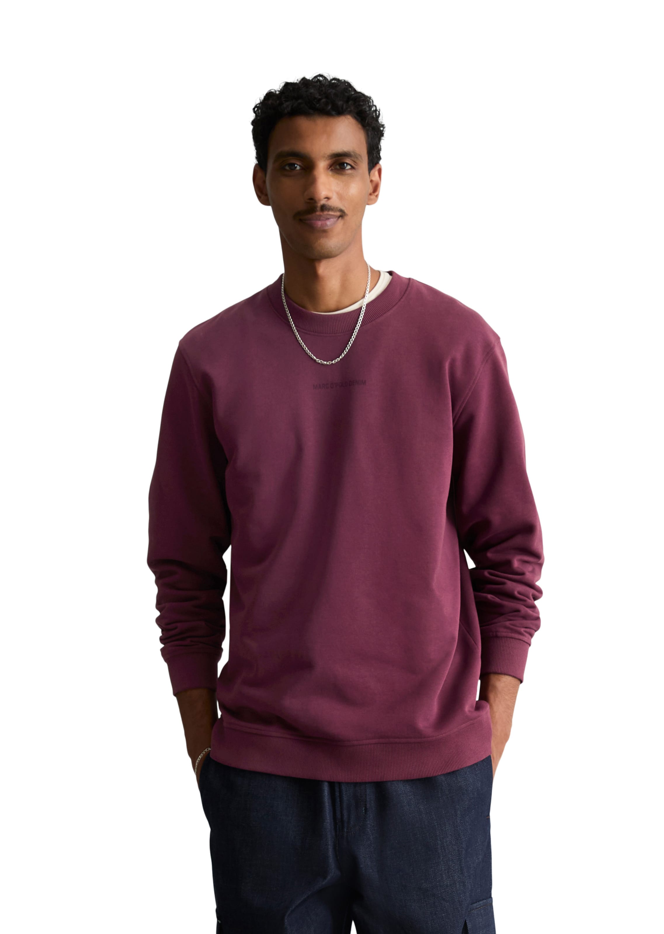 Marc O'Polo DENIM Sweatshirt in Lila: voorkant
