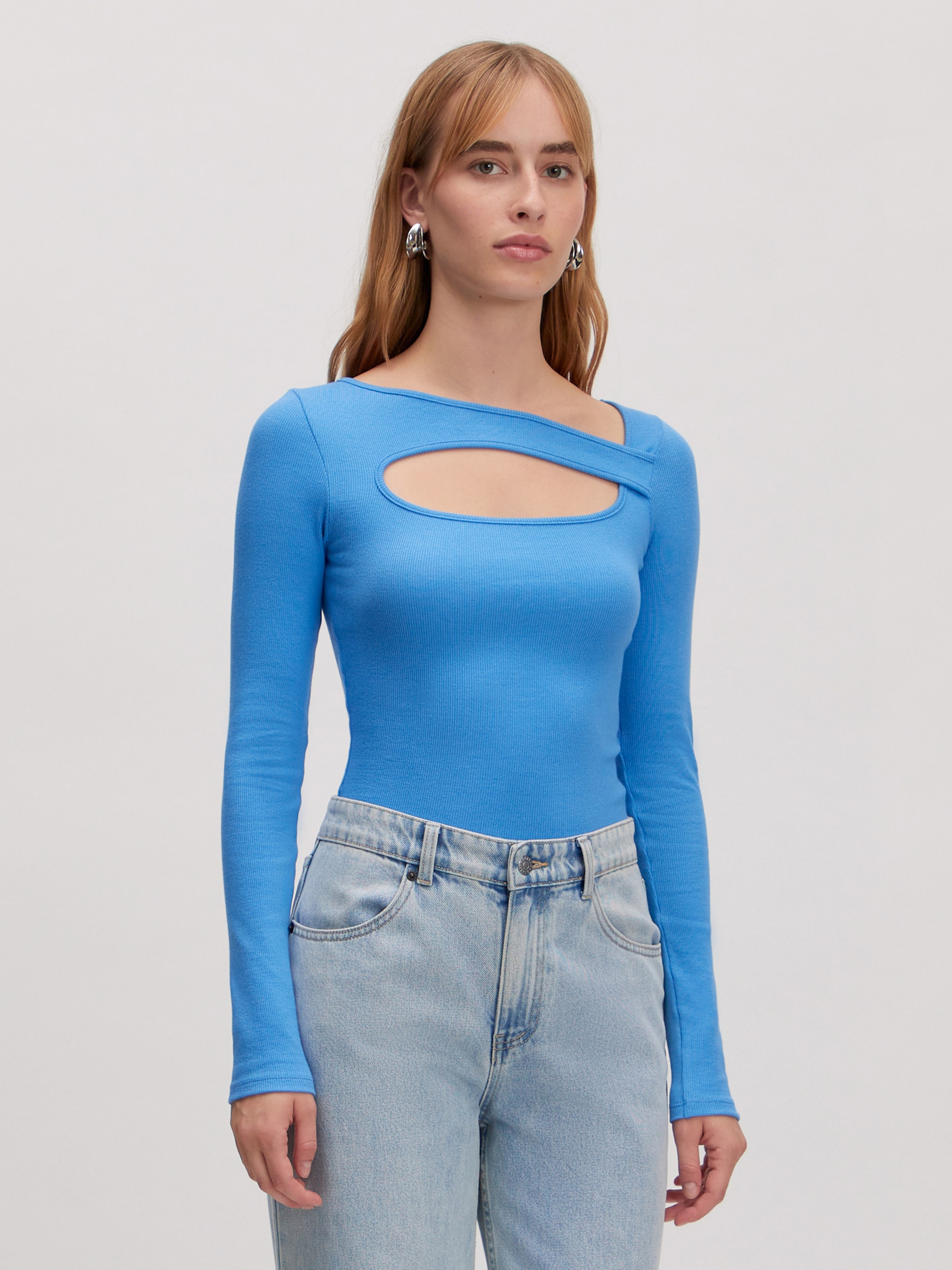 EDITED Producten Shirt 'Idalina' Blauw