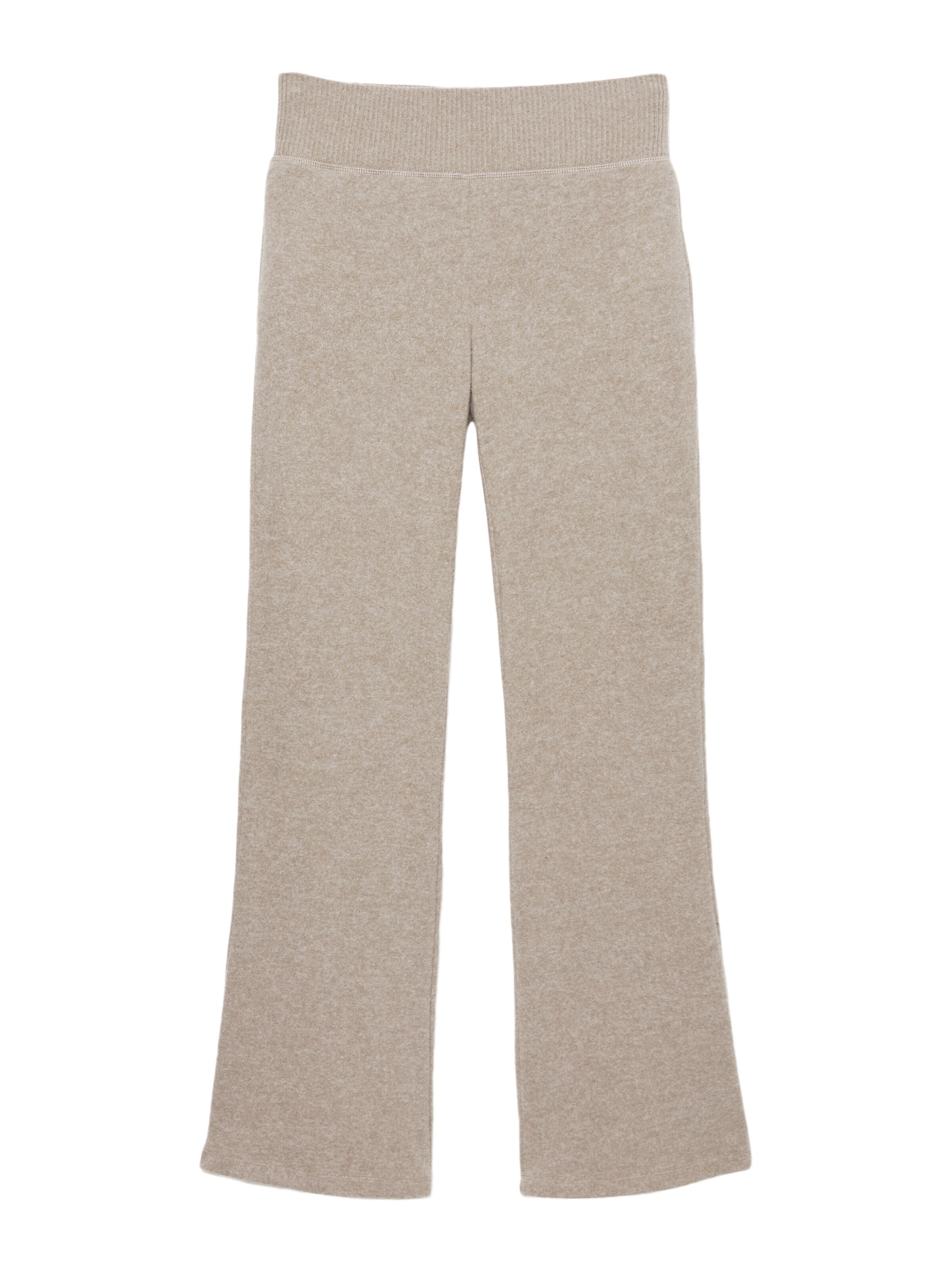 Pull&Bear Flared Trousers in Brown: front