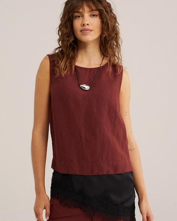 WE Fashion Top - piros: elől