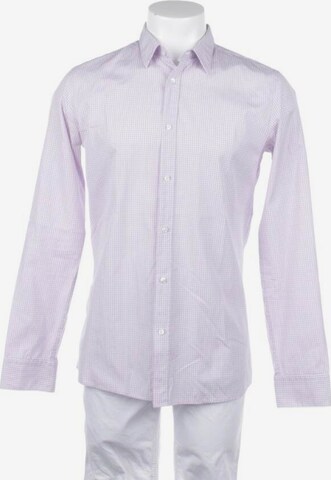 HUGO Button Up Shirt in M in Purple: front