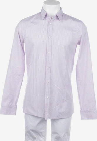 HUGO Red Button Up Shirt in M in Purple: front