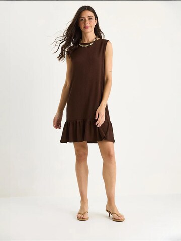 Bianco Lucci Dress in Brown