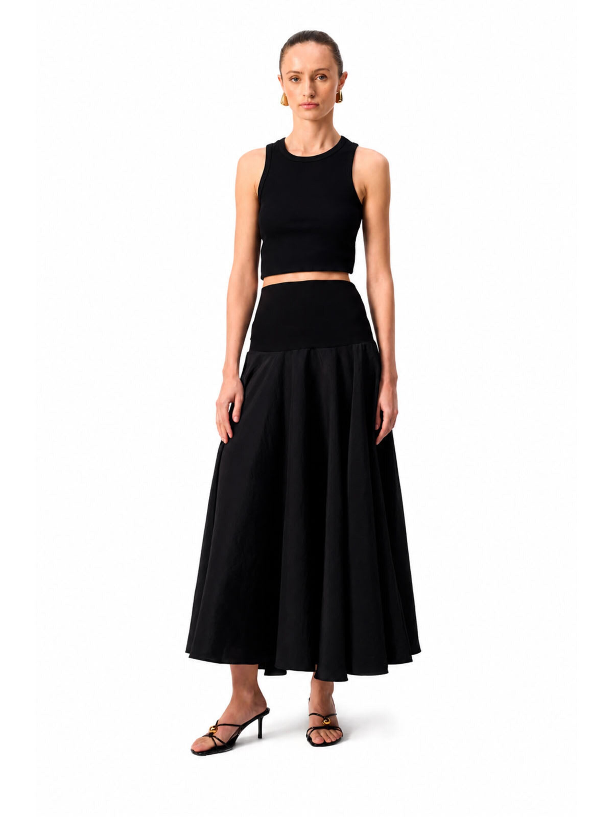 Touché Privé Rock 'Cupra Skirt With Corse'‌‌‌‌‌ in Schwarz: Vorderseite