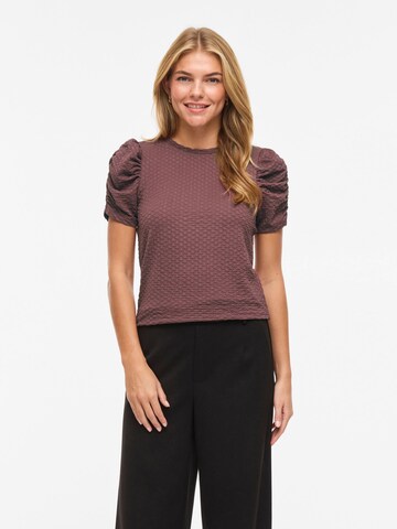 Camicia da donna 'VIAnine' di VILA in marrone: frontale