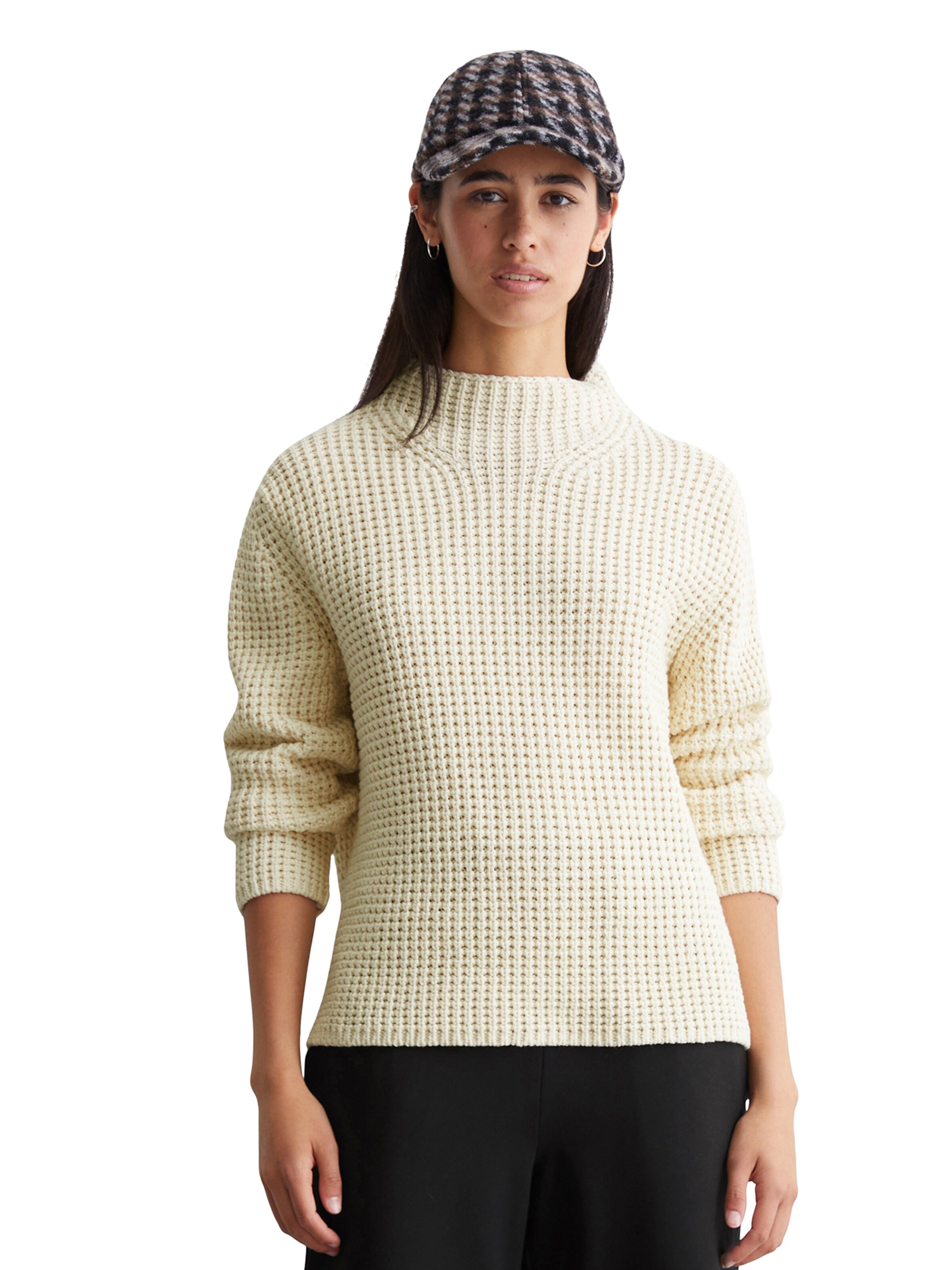 Marc O'Polo DENIM Sweter w kolorze beżowy: przód