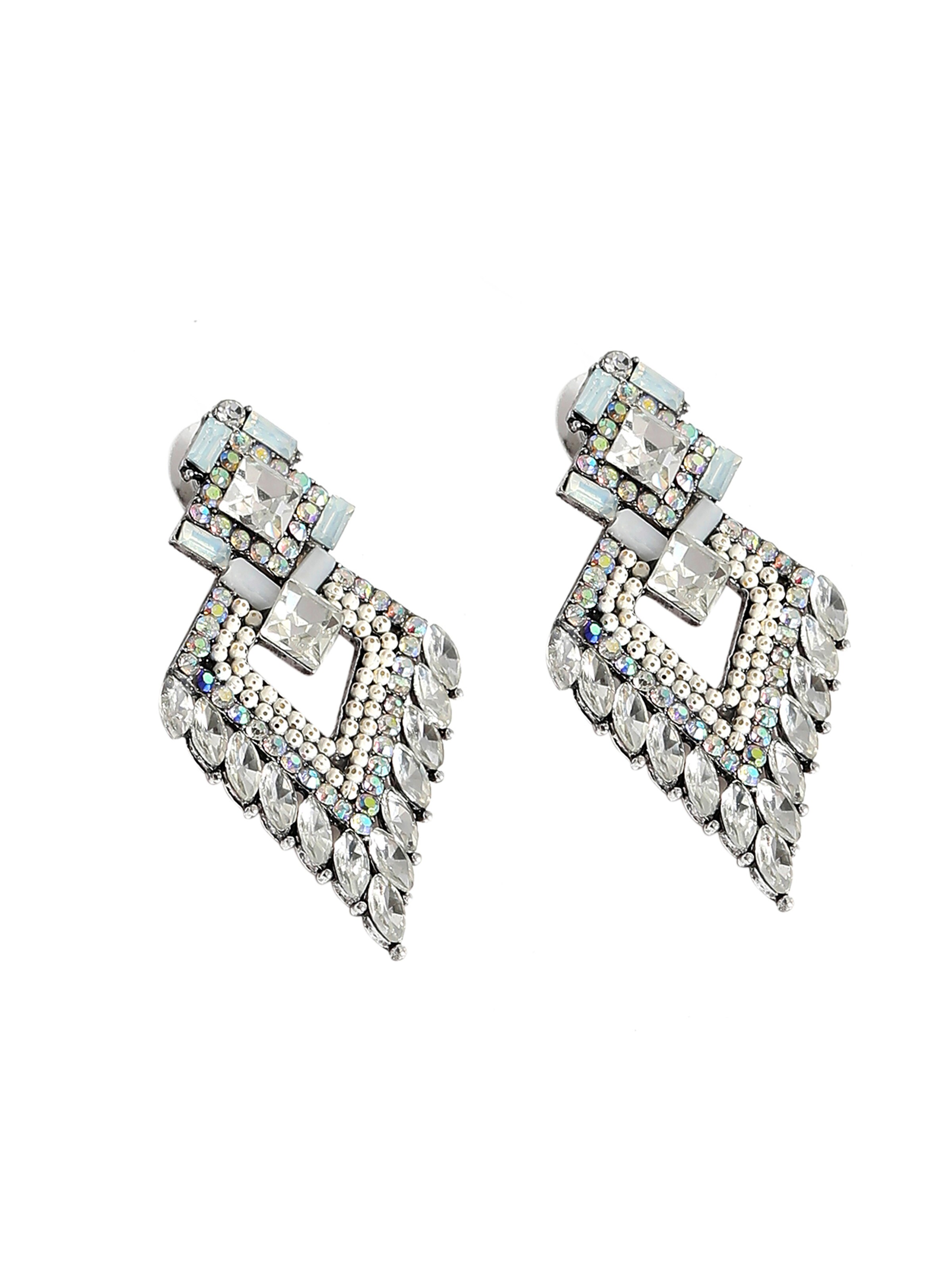 Cercei 'Vienne' de la SOHI pe argintiu: față