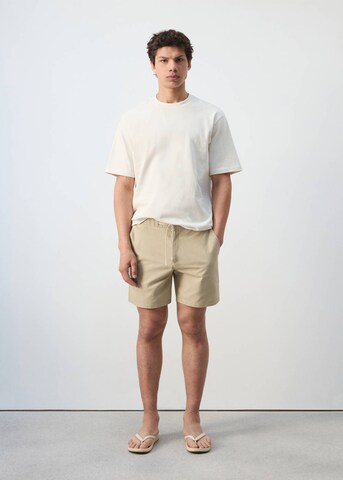 MANGO MAN Regular Chino Pants 'Rey' in Beige