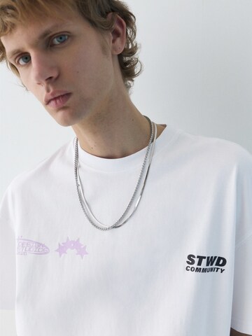 T-Shirt Pull&Bear en blanc