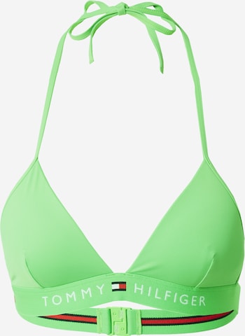 Tommy Hilfiger Underwear Верх бикини в Зеленый: спереди