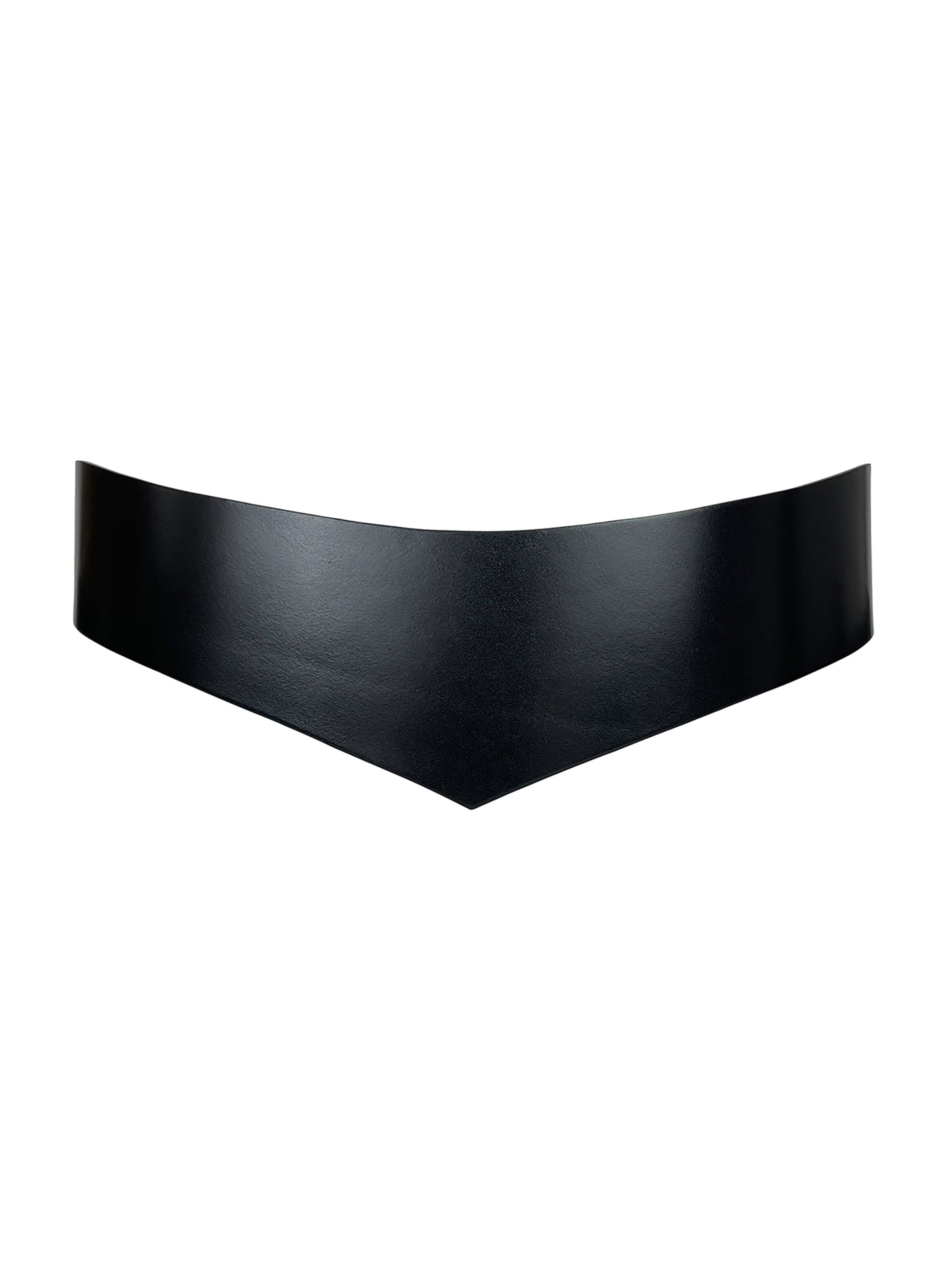 Haute Cuir Belt 'Slim Vixen' in Black: front