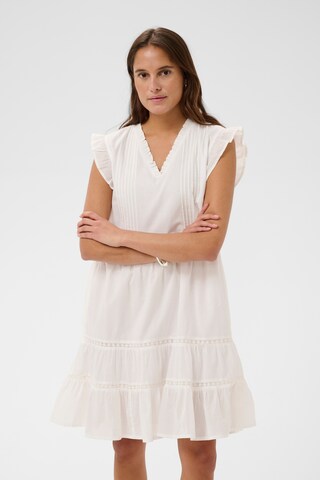 Robe 'Valerie' Kaffe en blanc : devant