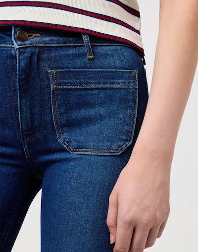 WRANGLER Jeans i blå / hvid, Produktvisning