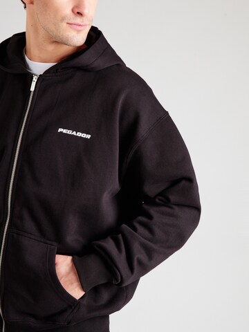 Pegador - Sudadera con cremallera en negro