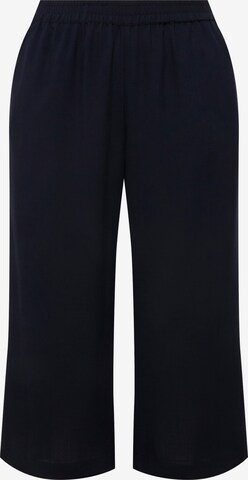 Ulla Popken Wide leg Broek in Blauw: voorkant