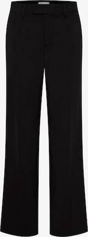 PULZ Jeans Wide leg Pleated Pants 'BINDY' in Black