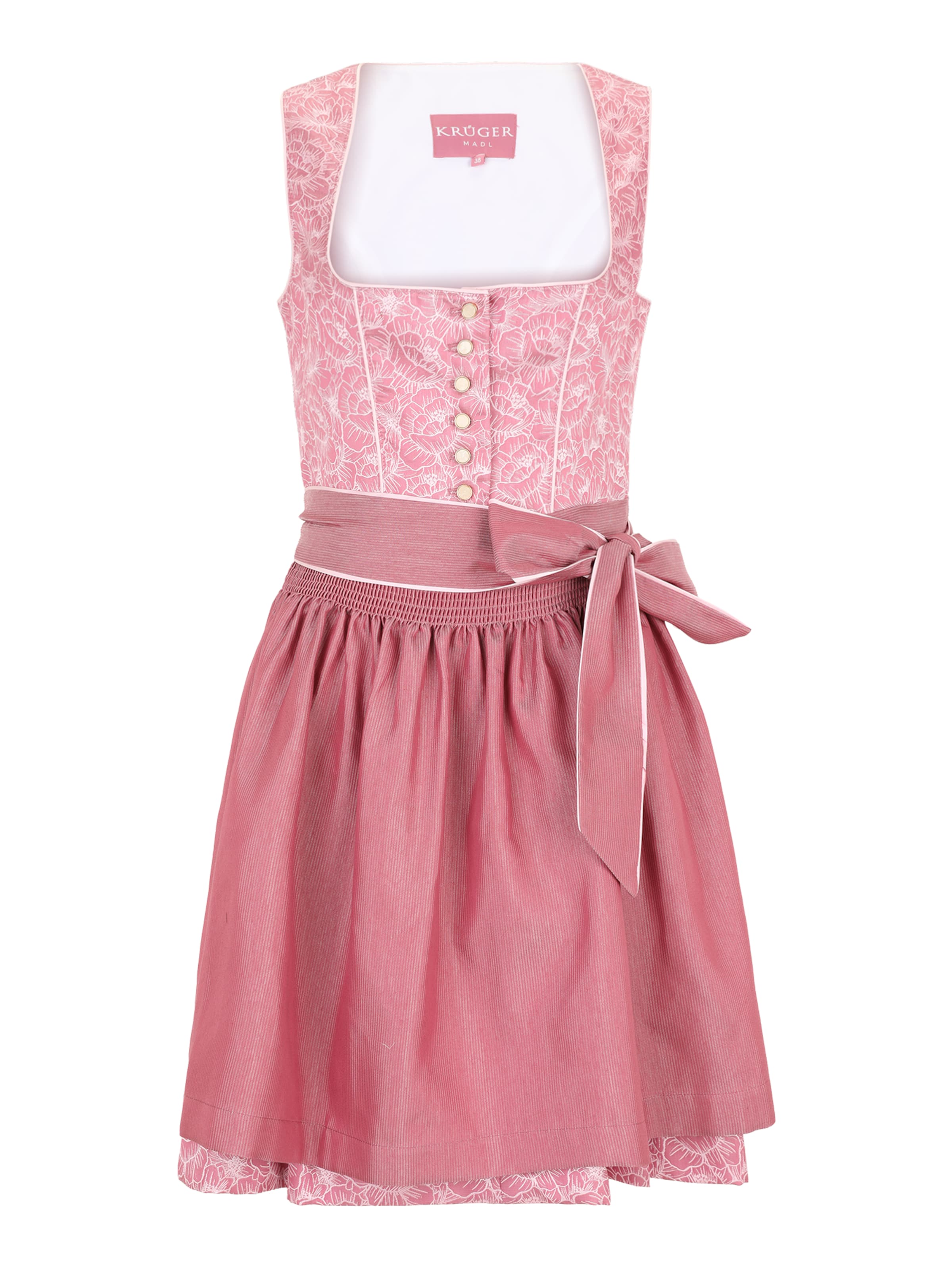 Krüger Madl Dirndl in Pink: front