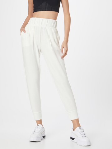 Marika Tapered Sports trousers 'PALMER' in White: front