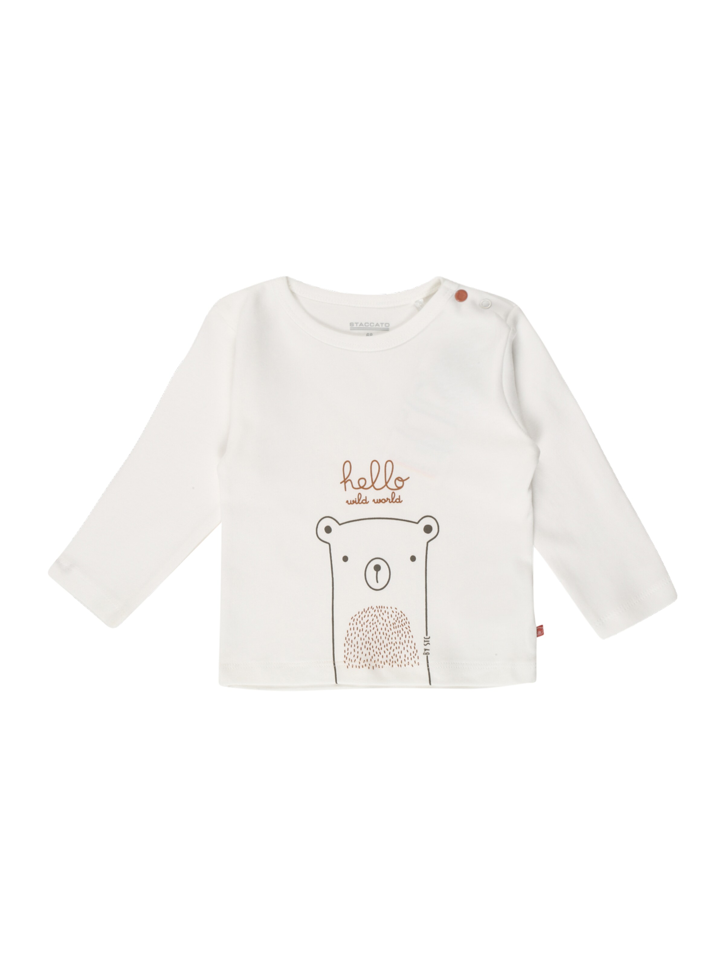 STACCATO Тениска в бяло: отпред