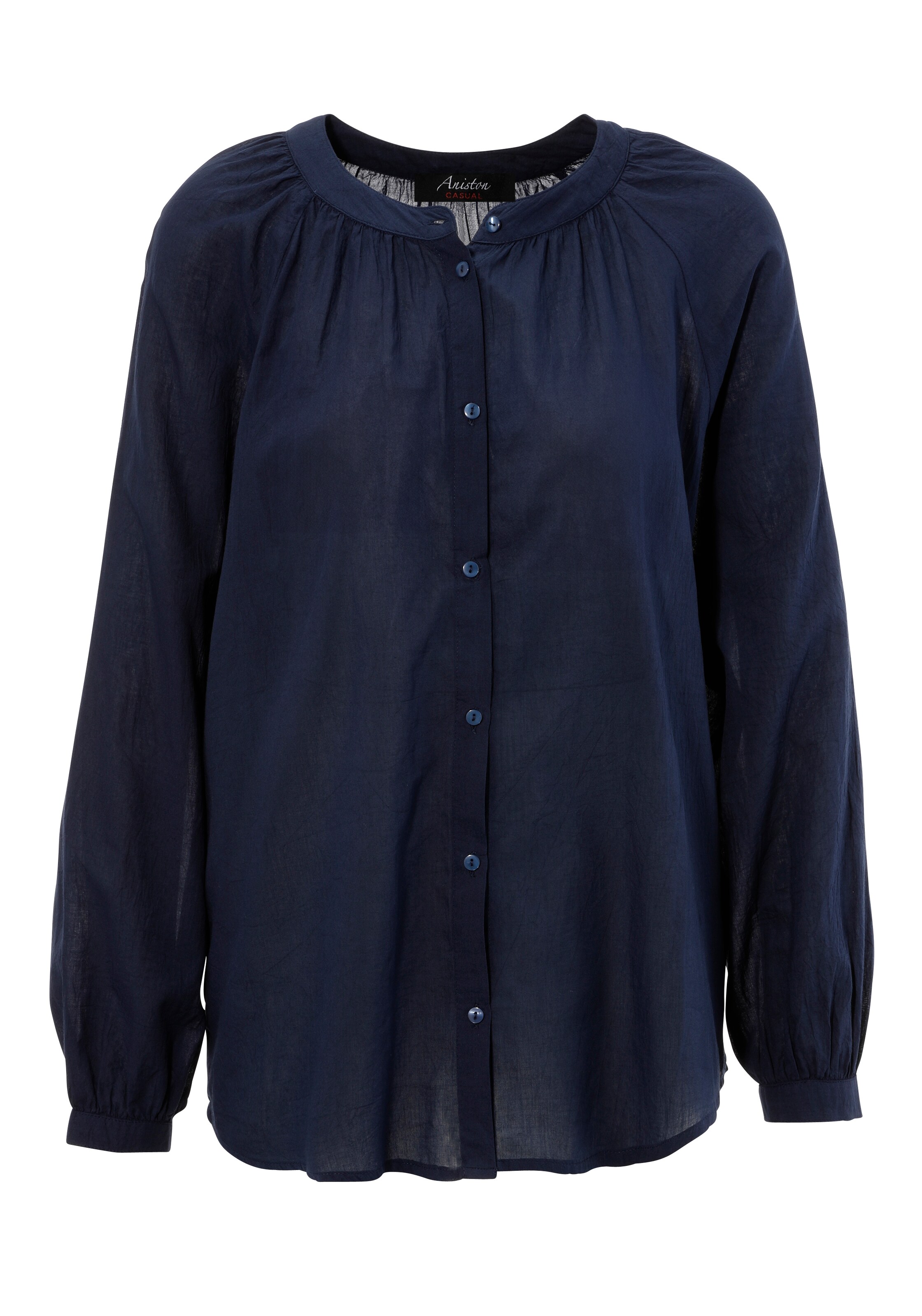 Aniston CASUAL Bluse in Blau: Vorderseite
