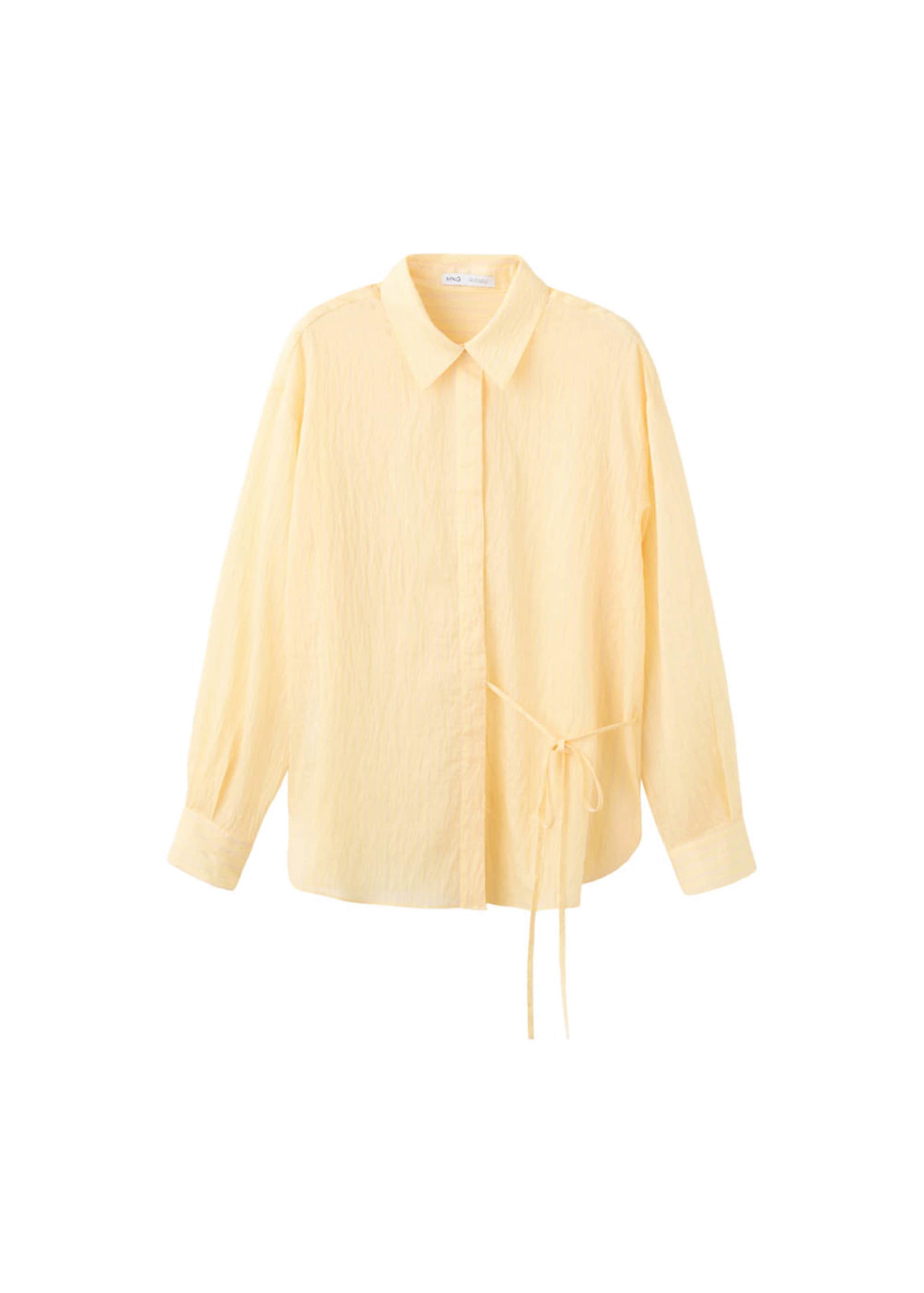 MANGO Bluse in Gelb: Vorderseite