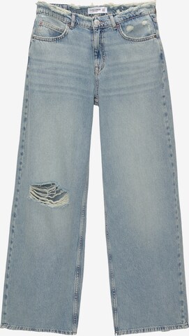 Pull&Bear Lużny krój Jeansy w kolorze niebieski: przód