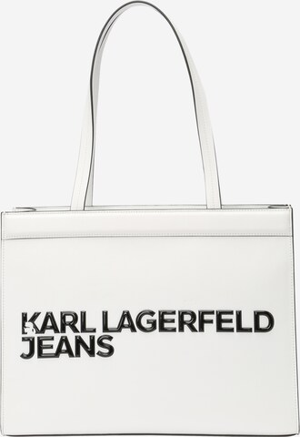 KARL LAGERFELD JEANS Nákupní taška – bílá