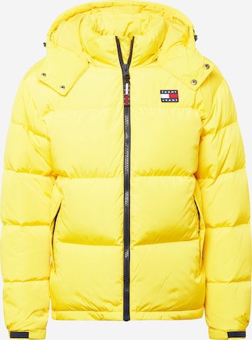 Tommy Jeans Winter Jacket 'Alaska' in Yellow: front