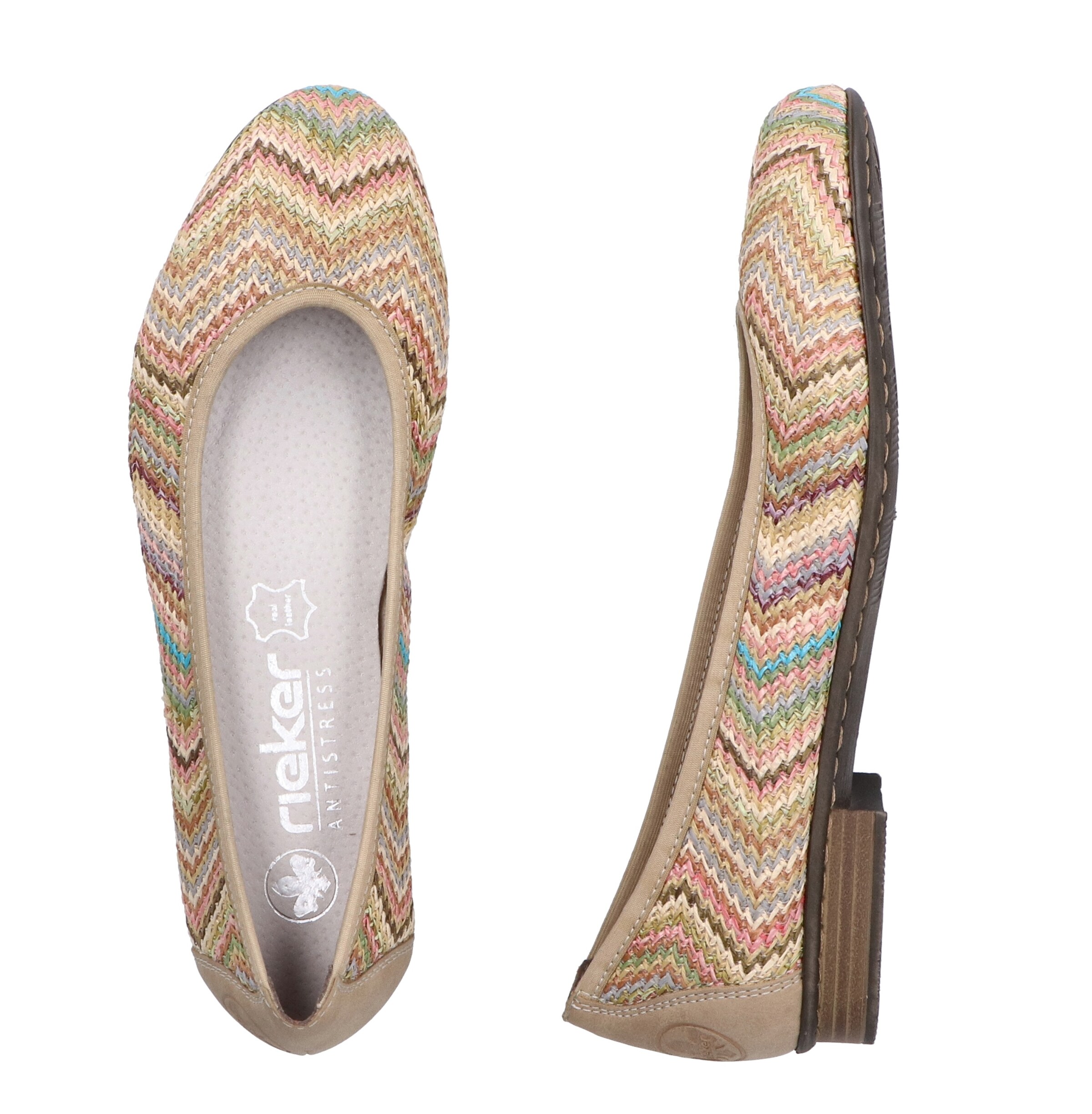 Rieker Ballet Flats in Beige