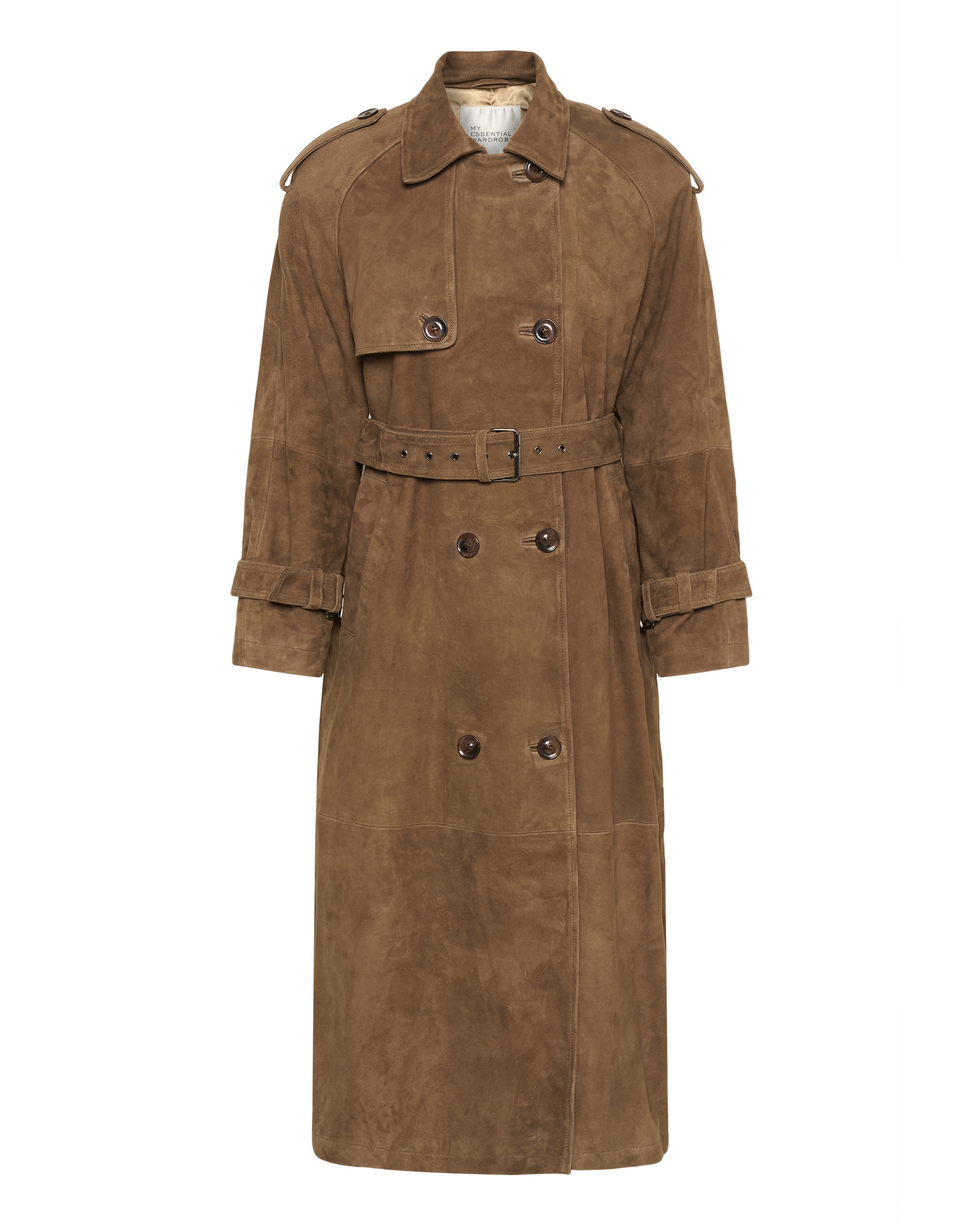 My Essential Wardrobe Between-season jacket 'Tara' in Brown: front