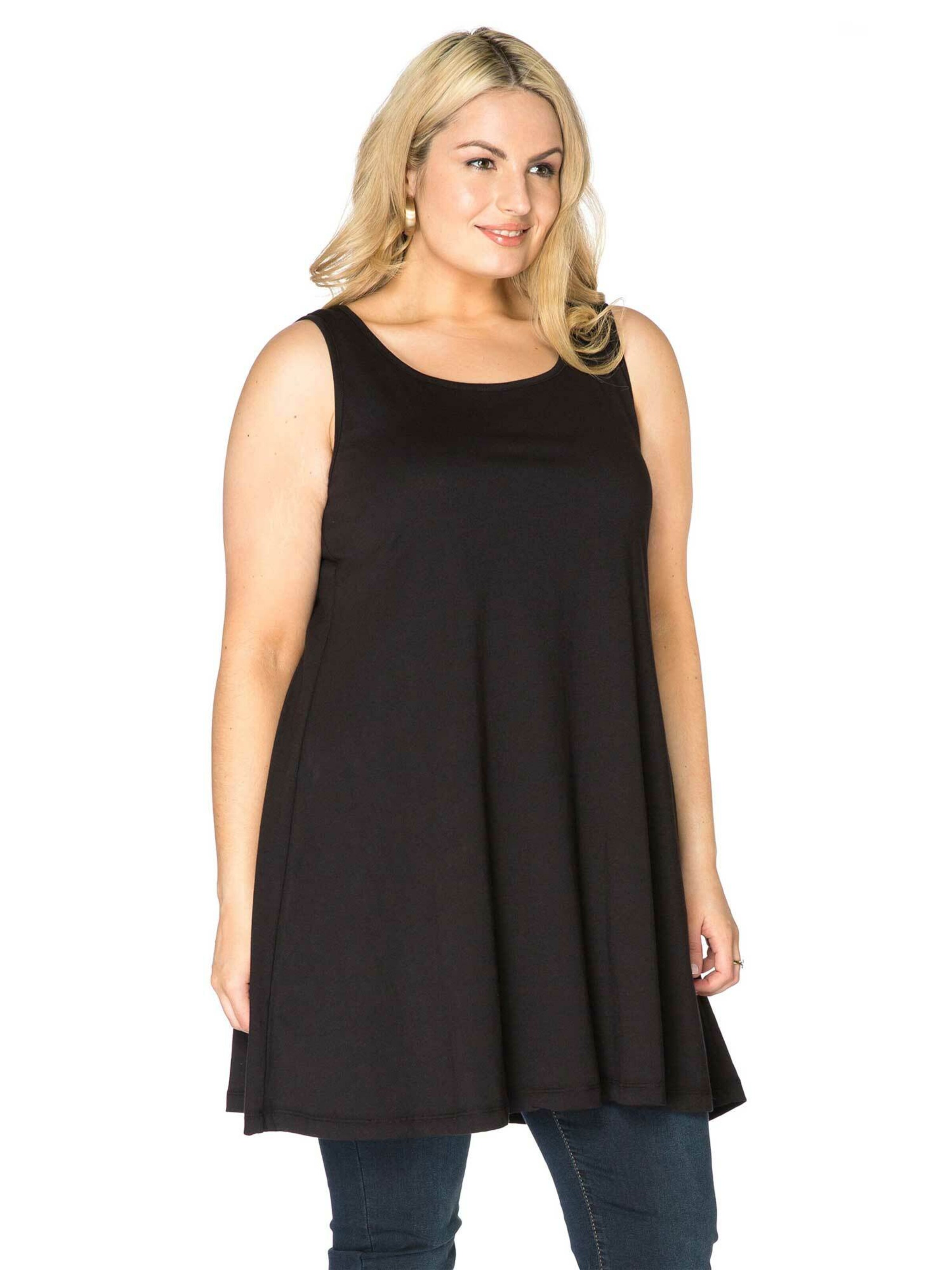 YOEK Top in Black: front